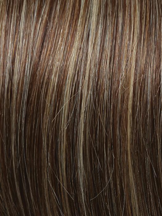 R11S GLAZED MOCHA | Warm Medium Brown with Golden Blonde Highlights on Top