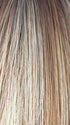 NUTMEG-R | Medium Blonde and Honey Brown Base Frosted with Platinum Blonde Highlights and Medium Golden Roots