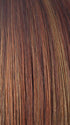 IRISH SPICE R | Dark Auburn with Medium Auburn Base and Dark Honey Blonde Highlights with Longer Dark Roots