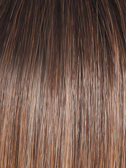 GF12-22SS SHADED CAPPUCCINO | Light Golden Brown Evenly Blended with Cool Platinum Blonde Highlights with Dark Roots