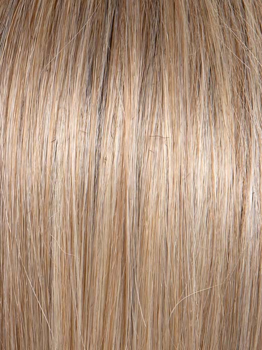 GF19-23SS BISCUIT | Light Ash Blonde Evenly Blended with Cool Platinum Blonde with Dark Roots