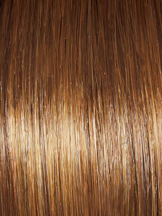 GF8-29SS HAZELNUT | Medium Brown With Ginger Red Highlights & Dark Brown Roots