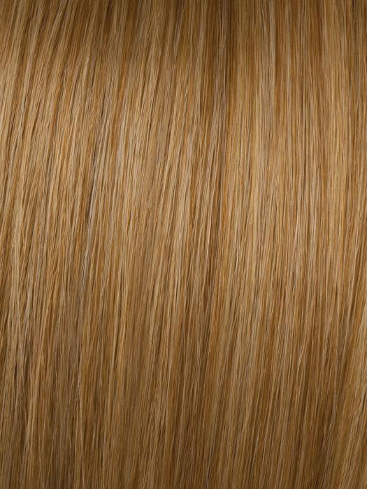 Color R14/25 = Honey Ginger: Dark Strawberry Blonde Blended With Pale Gold Blonde