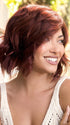 ELLA by Rene of Paris in CHERRY-MERLOT | A Medium Descendant Red Base with Finely Woven Cherry Red Highlights