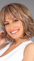 Multiple textures of style-able fibers tapering from the crown to the ends just like a salon fresh cut
