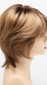 GOLDEN-NUTMEG | Medium Brown roots with overall Warm Cinnamon base and Golden Blonde highlights