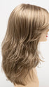 GINGER-CREAM | Dark Beige Blonde underneath highlighted on top with Light Beige Blonde