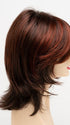 CHOCOLATE-CHERRY | Dark Brown roots with overall Medium Brown base with Deep Red highlights