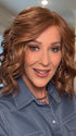 Eileen @crazywiglady is wearing ROMANTIC RENAISSANCE by RAQUEL WELCH in color RL30/27 RUSTY AUBURN | Medium Auburn Evenly Blended with Strawberry Blonde