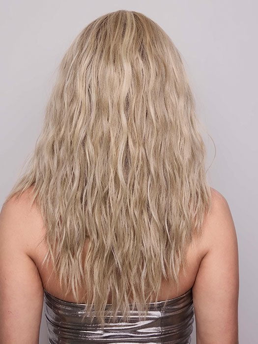 ROXIE by RENE OF PARIS in color BUTTERCREAM BLONDE | Light Ash Blonde, Medium Honey Blonde, and Pale Gold Hues blended