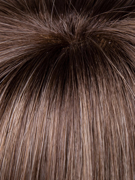SAHARA BLONDE | Softer Dark Blonde with Light Golden Blonde, and features Chestnut Roots
