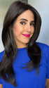 Lorena @faux.hurr.lifee wearing SIZZLE by TRESSALLURE in color 4/6R | Dark Brown