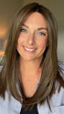 Ashley Hiemstra  @lifebeyondlocks is wearing SLEEK by ELLEN WILLE in color  CHOCOLATE ROOTED 830.27.6 | Medium and Dark Brown with Light Auburn and Dark Strawberry Blonde Blend with Shaded Roots