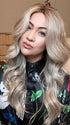 Kendra @_kendradarling_ is wearing SOPHIA by BELLE TRESS in color BUTTERBEER R | Dark Brown Base and Root that transitions smoothly into a buttery blonde, infused with creamy honey and toffee tones