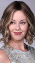 SPADE by BelleTress in SUNKISSED ALMOND R | A blend of Medium and Light Brown with Light Gold Blonde Highlights and a hint of Cooler Blonde, rooted with Medium and Light Brown