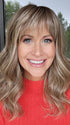 Natalie Gray @vanish.into.thin.hair is wearing SWIFT by BELLE TRESS in color BROWN SUGAR BLONDE-R | A warm, dimensional blend of medium brown and golden blonde highlights with natural-looking darker roots for depth and a sun-kissed finish.