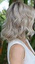 Heather @cjswigs wearing ECLAT by ELLEN WILLE in color PEARL-BLONDE-ROOTED 101.16.1001 | Pearl Platinum, Dark Ash Blonde, and Medium Honey Blonde mix