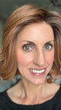 Lisa Mullins @beautifulyouwigreviews wearing TWAIN by BELLE TRESS in color MIXED BERRY R | A bold, berry-inspired red with deep auburn tones and soft rooting for a natural regrowth effect.