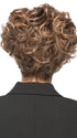 TWISTED PIXIE in color EL17/23/R8 | Pale Auburn Beige Blonde Blend, Rooted Medium Brown, Highlighted Light Blonde with face framimg highlights