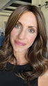 Lisa Mullins @beautifulyouwigreviews wearing ISABEL by BELLETRESS in color RICH CHOCOLATE BROWN R | A mixture of Dark and Medium Brown, Highlighted with Dark Auburn, Strawberry, Mahogany and Rooted with Dark Brown
