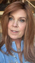 Susan Sparks @an_affair_with_hair wearing LAUREN by BELLETRESS in color PUMPKIN PIE SPICE | A combination of Strawberry, Medium and Light Copper Red, Highlighted with Light Blond and Rooted with Medium Brown
