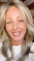 Alicia F. @wigginout wearing MIRANDA LITE by JON RENAU in color 22F16S8 VENICE BLONDE | Light Ash Blonde and Light Natural Blonde Blend Shaded with Medium Brown