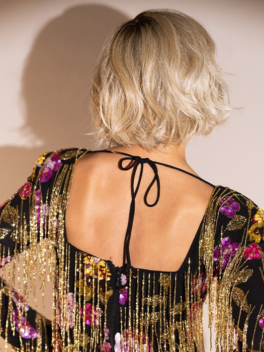 GF19-23SS BISCUIT | Light Ash Blonde Evenly Blended with Cool Platinum Blonde with Dark Roots