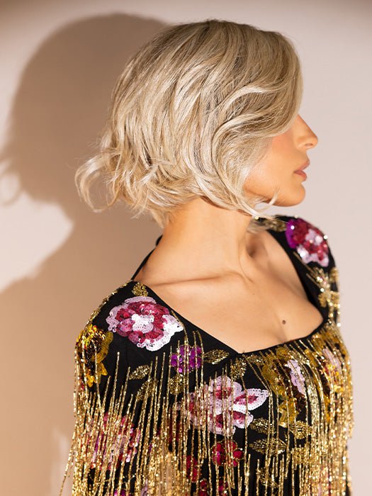  GF19-23SS BISCUIT | Light Ash Blonde Evenly Blended with Cool Platinum Blonde with Dark Roots