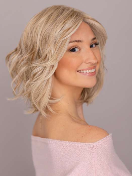 WAVES AND RAVES by Raquel Welch in RL19/23 BISCUIT | Light Ash Blonde Evenly Blended with Cool Platinum Blonde