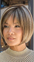 WYNN by Noriko in SPARKLING MOCHA R | Neutral Dark-Brown Base featuring Silvery White and Golden Blond Highlights