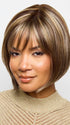 WYNN by Noriko in SPARKLING MOCHA R | Neutral Dark-Brown Base featuring Silvery White and Golden Blond Highlights