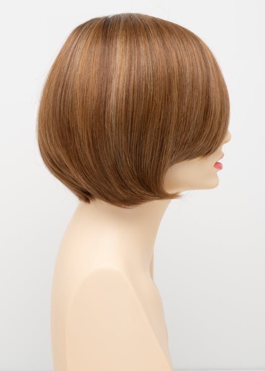 GOLDEN NUTMEG | Medium Brown roots with overall Warm Cinnamon base and Golden Blonde highlights