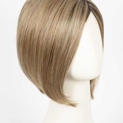 BERNSTEIN ROOTED | Light Brown base with subtle Light Honey Blonde and Light Butterscotch Blonde highlights and Dark Roots