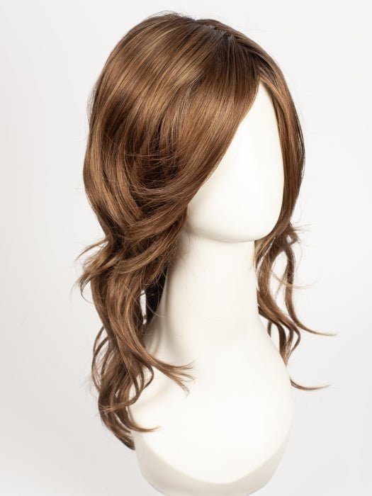 30A27S4 SHADED PEACH | Medium Natural Red & Medium Red-Gold Blonde Blend, Shaded with Dark Brown