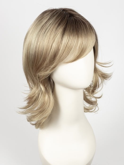 SANDY-BLONDE-ROOTED 22.16.25 | Medium Honey Blonde, Light Ash Blonde, and Lightest Reddish Brown blend with Dark Roots