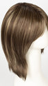 ICED-MOCHA-R | Rooted Dark Brown with Medium Brown Base Blended with Light Blonde Highlights