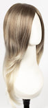 S18-60/102RO SOLSTICE | Dark Natural Ash Blonde roots to midlength, pure white with Pale Platinum Blonde midlength to ends