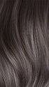 MUSHROOM-GREY-R | Dark brown incorporates light brown and silvery grey tones with shadow roots for a stylish finish.