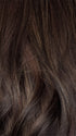 SPICED MOCHA R | A dark-brown base with perfectly placed warm-medium brown and medium reddish-brown highlights. The root tone adds a natural shadowed effect.