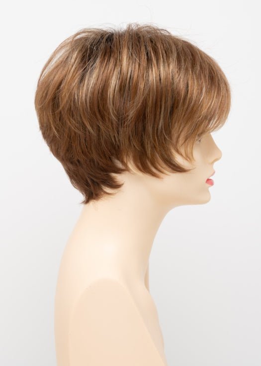 CREAMED COFFEE | Medium Brown roots and base with Cinnamon and Golden Blonde highlights