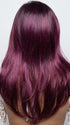 ANGELA by RENE OF PARIS in PLUMBERRY-JAM LR | Medium Plum with Dark roots with mix of Red/Fuschia With Long Dark Roots