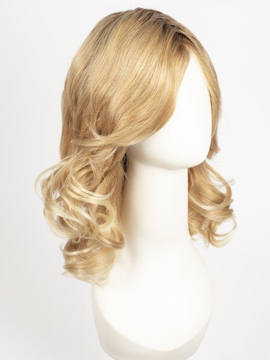 27T613S8 SHADED SUN | Medium Natural Red-Gold Blonde & Pale Natural Gold Blonde Blend and Tipped, Shaded with Medium Brown
