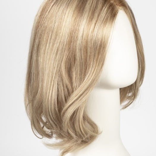 CHAMPAGNE ROOTED | Light Beige Blonde, Medium Honey Blonde, and Platinum Blonde blend with Dark Roots  Edit alt text