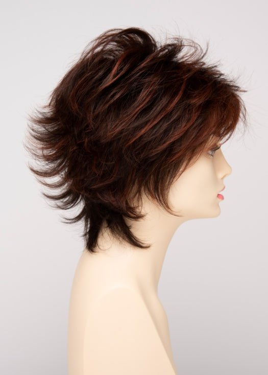 CHOCOLATE CHERRY | Dark Brown roots with overall Medium Brown base with Deep Red highlights