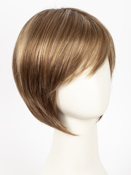 MAPLE-SUGAR-R | Light-Medium Brown Base with Warm Medium Blonde Highlights and Dark Brown Roots