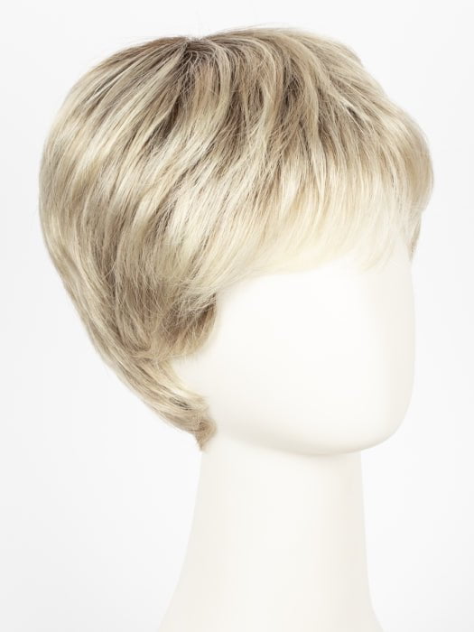 CHAMPAGNE ROOTED | Light Beige Blonde,  Medium Honey Blonde, and Platinum Blonde Blend with Dark Roots