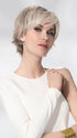 Model is wearing AVENUE SOFT by ELLEN WILLE in color SNOW MIX 60.56.58 | Pearl White, Lightest Blonde, and Black/Dark Brown with Grey Blend