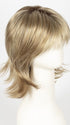 CREAMY-TOFFEE-R | Rooted Dark with Light Platinum Blonde and Light Honey Blonde evenly blended