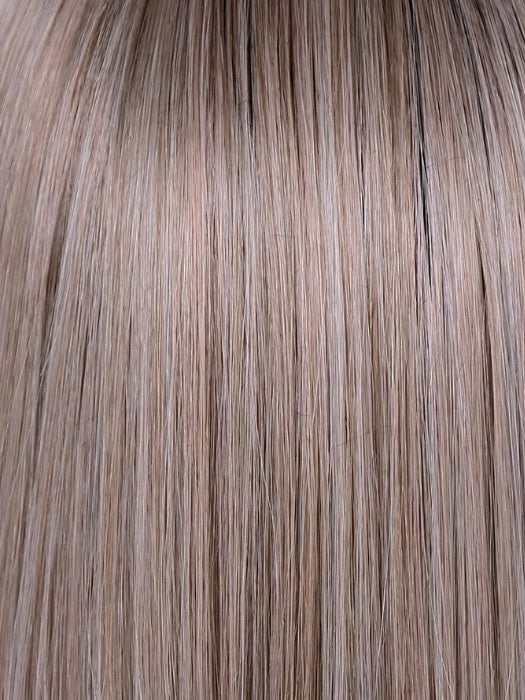 BRITISH-MILKTEA-R | Medium to light brown tones have been blended with different blonde shades to create the perfectly trendy “bronde.” The medium to light brown root color creates a natural look.