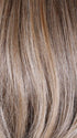 BROWN SUGAR BLONDE-R | A warm, dimensional blend of medium brown and golden blonde highlights with natural-looking darker roots for depth and a sun-kissed finish.